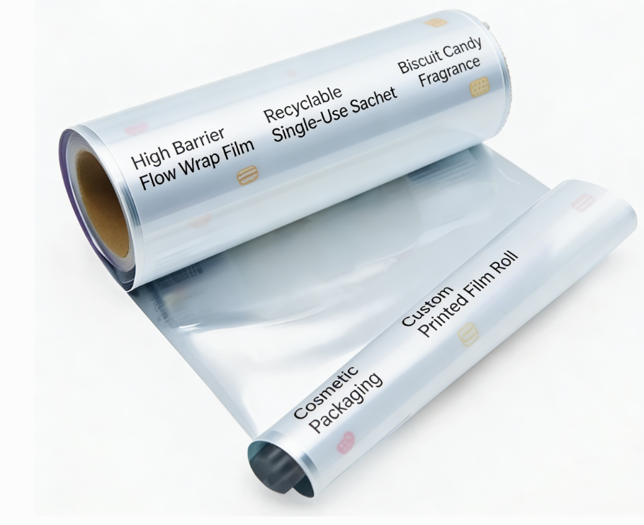 Food Grade BOPP Lamination Film Roll Custom Printed Flexible Packaging Film